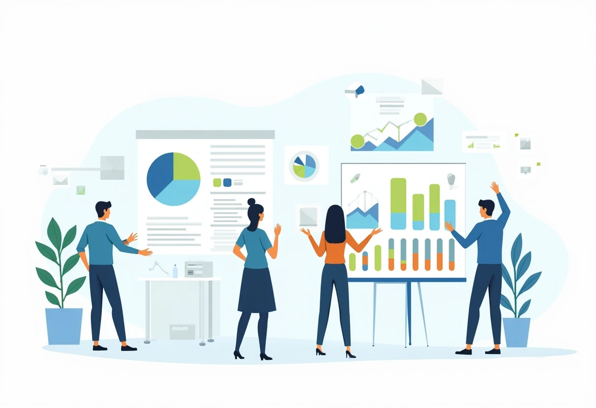 Profesionales de IT colaborando en un entorno moderno